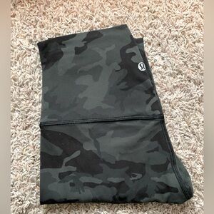 Lululemon Align Army Green and Black Camo Leggings